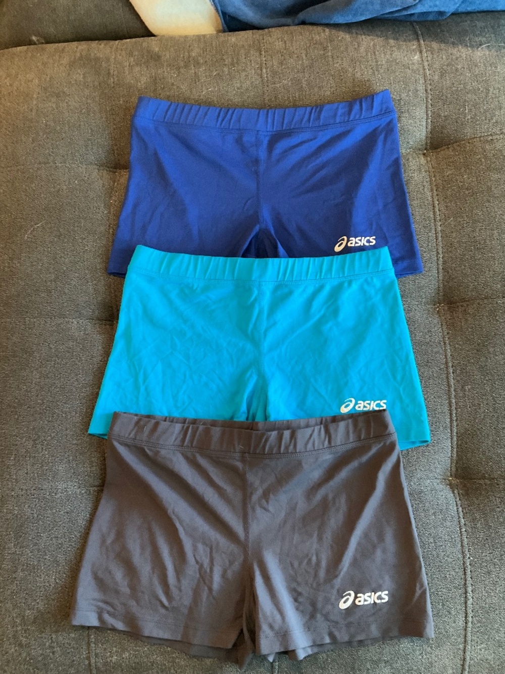 EUC ASICS Spandex Shorts Bundle 3 Pair Size Medium